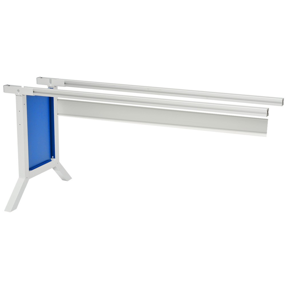 Número de imagen del producto 1: Ala de mesa para sistema de puestos de trabajo Bedrunka+Hirth, con sujeción, azul luminoso