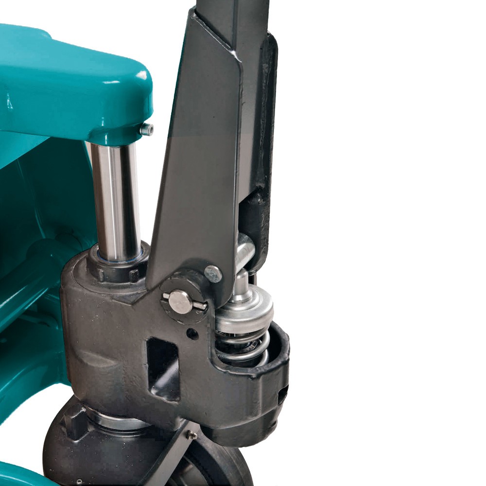 Número de imagen del producto 7: Transpaleta manual Ameise® PTM 2.0, con elevación rápida, capacidad de carga 2.000 kg, longitud de horquilla 1.150 mm, caucho/poliuretano, rodillos en tándem