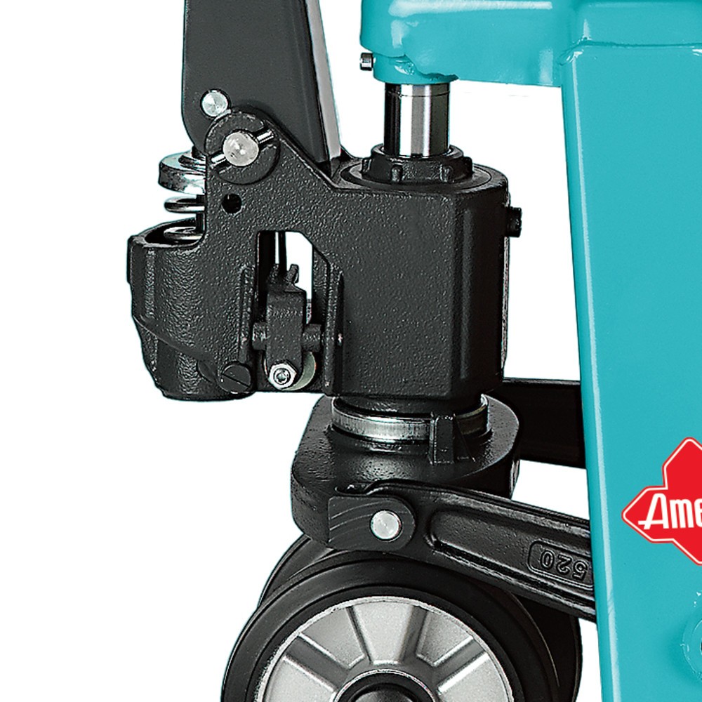 Número de imagen del producto 8: Transpaleta manual Ameise® PTM 2.0, con elevación rápida, capacidad de carga 2.000 kg, longitud de horquilla 1.150 mm, caucho/poliuretano, rodillos en tándem