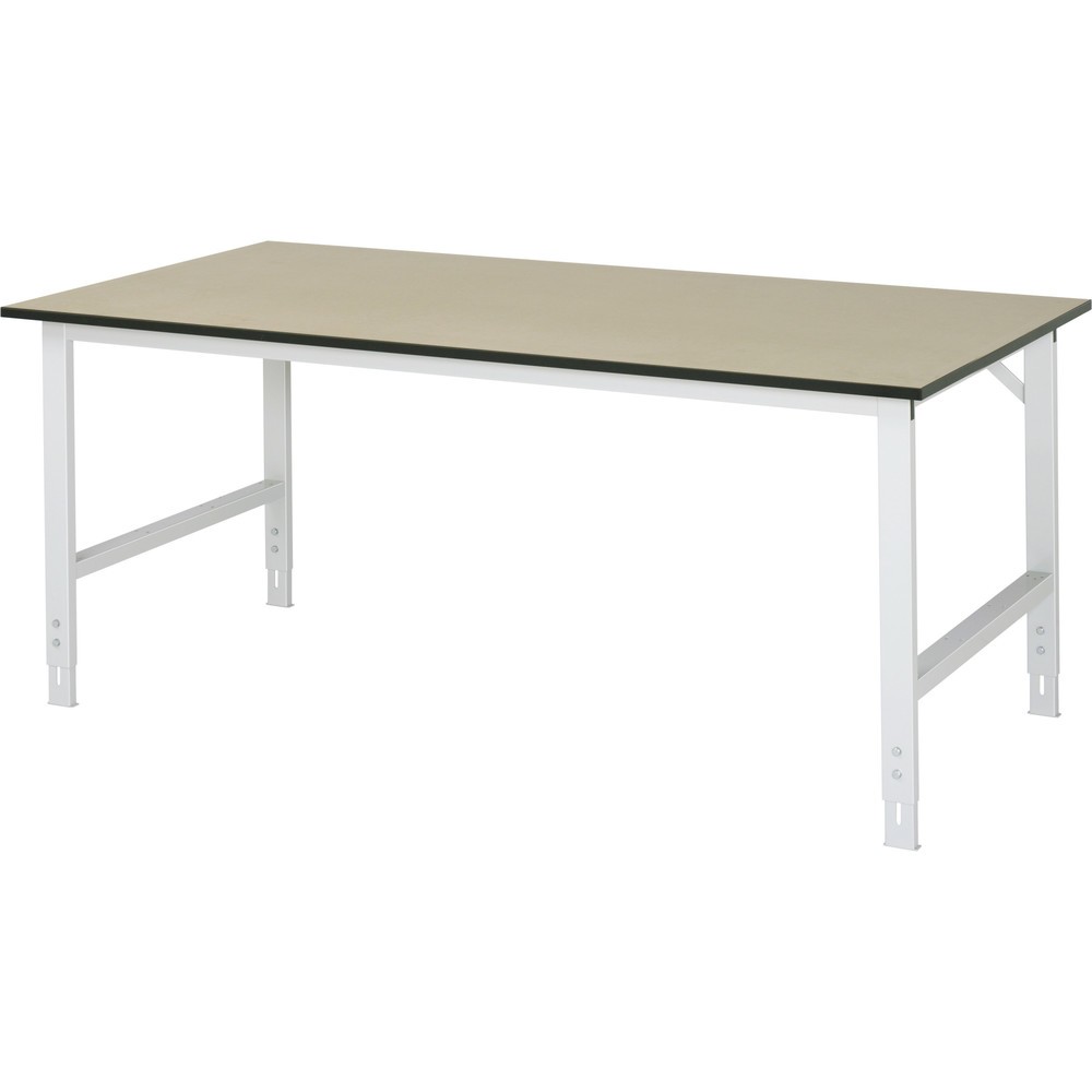 Imagen del producto: Mesa de trabajo RAU ajustable en altura, serie TOM, H x A x F 760-1.080 x 2.000 x 1.000 mm, tablero de trabajo MDF