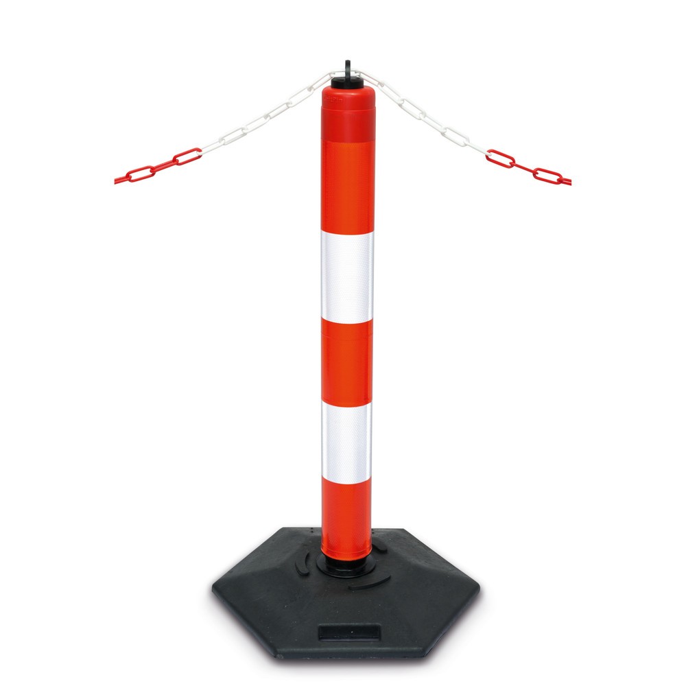 Imagen del producto: Poste LeitPin con ojal superior, rojo/blanco reflectante