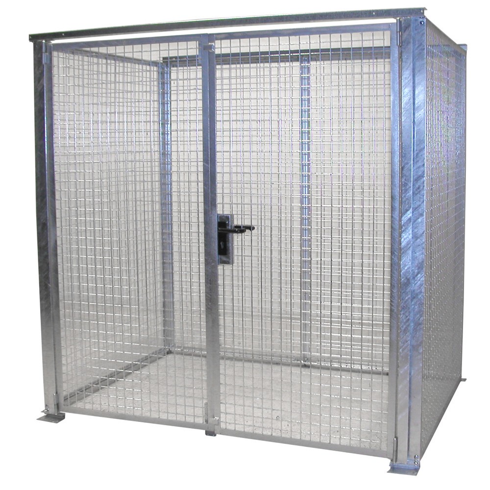 Imagen del producto: Bauer® bastidor para bombonas de gas TRGS 510 sin techo, puerta doble, 48 botellas