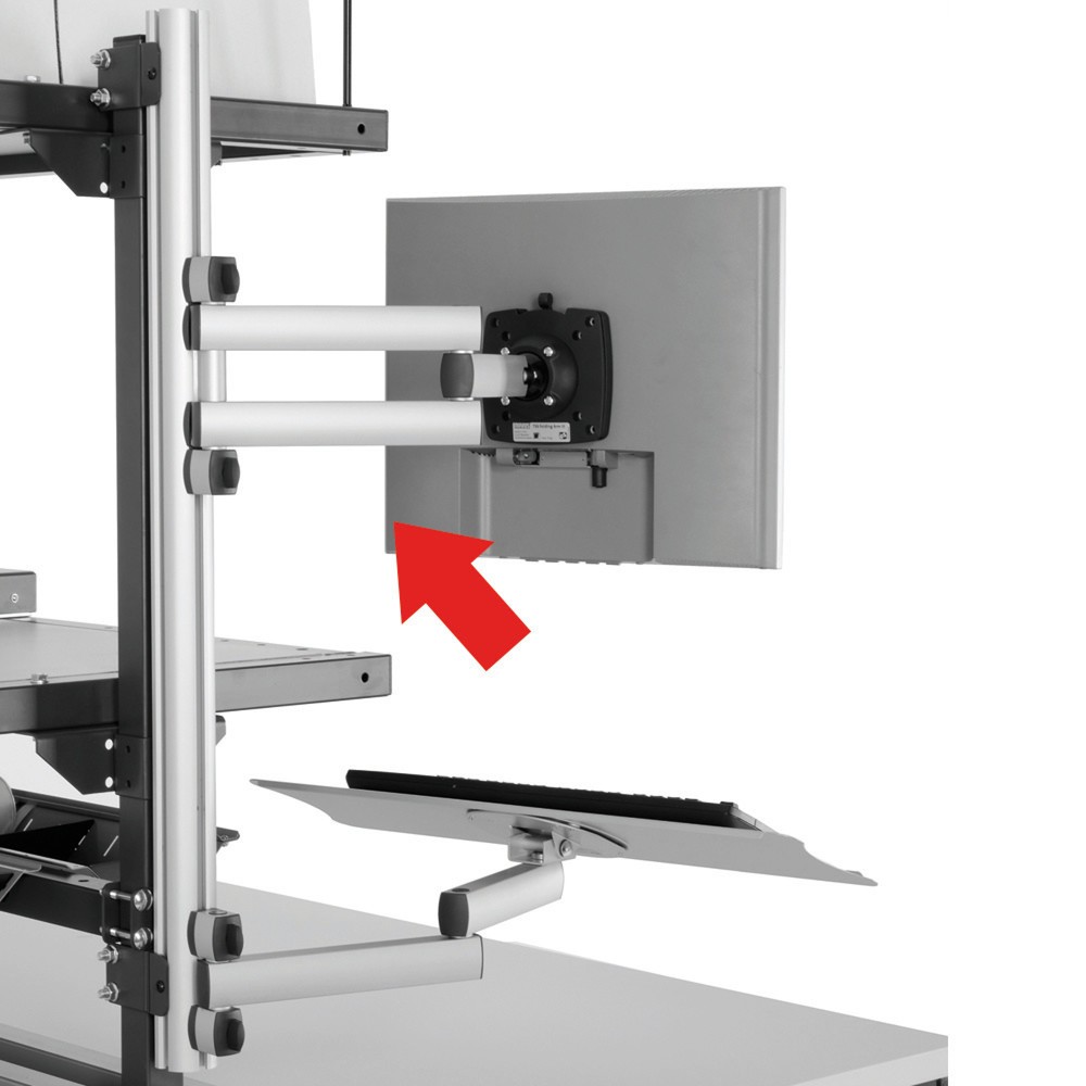 Imagen del producto: Brazo articulado TFT para sistema de mesa de embalaje, alto H x An x F 200 x 100 x 455 mm