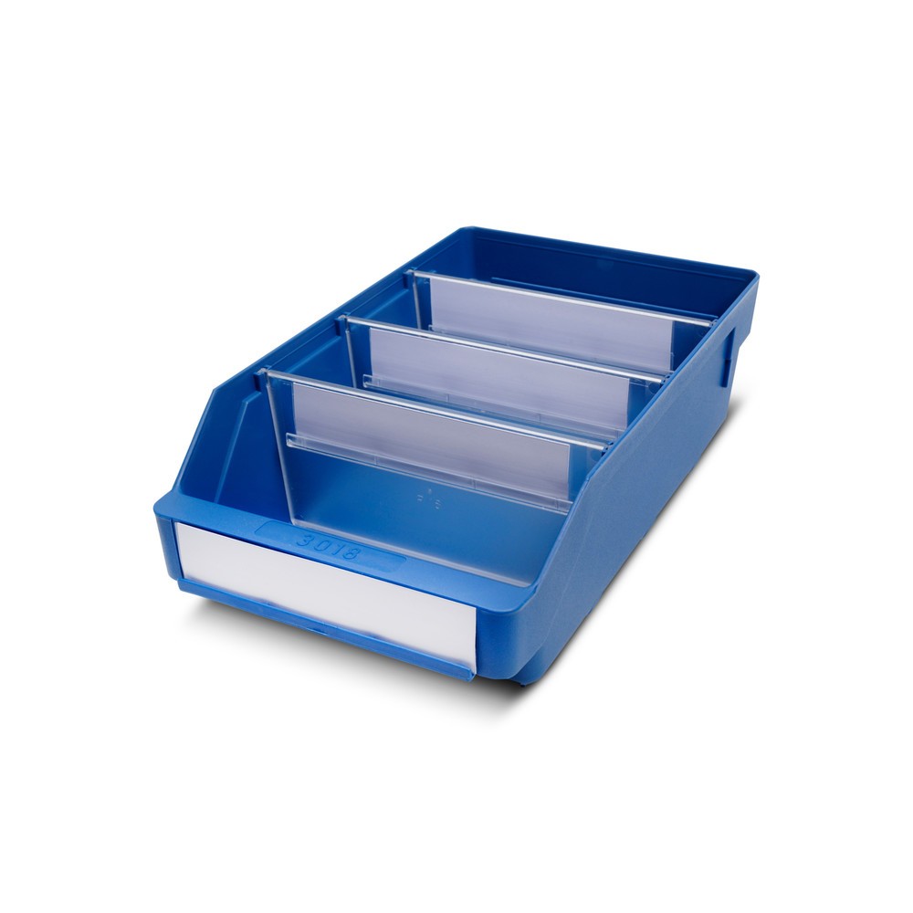 Número de imagen del producto 1: Cajón de módulo con abertura frontal, An x Fo 180 x 300 mm, azul