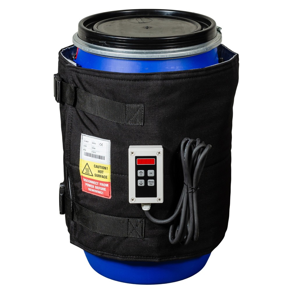 Imagen del producto: Camisa térmica para barriles Kuhlmann, con regulador digital, 50-60 l, 0-90ºC, 230 V, 300 W, LxH 1.330 x 460 mm