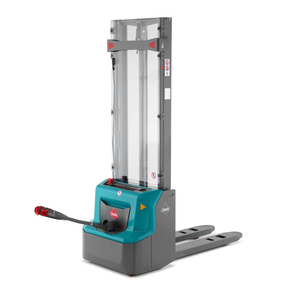 Número de imagen del producto 6: Carretilla elevadora eléctrica Ameise® PSE 1.2, mástil de elevación telescópico doble, altura de elevación 2.600 mm, capacidad de carga 1.200 kg