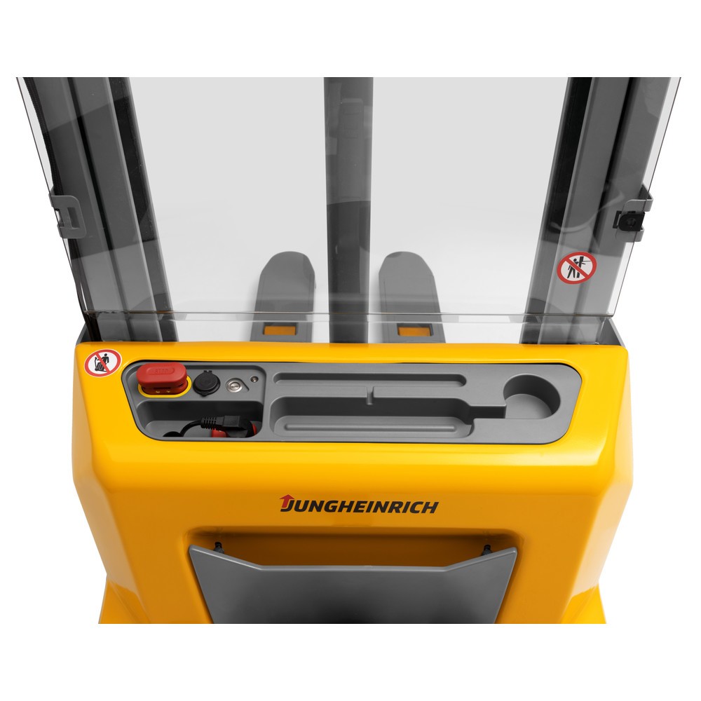 Número de imagen del producto 5: Carretilla elevadora eléctrica Jungheinrich AMC 12z ZT, mástil de elevación telescópico doble, altura de elevación 3.686 mm, capacidad de carga 1.200 kg