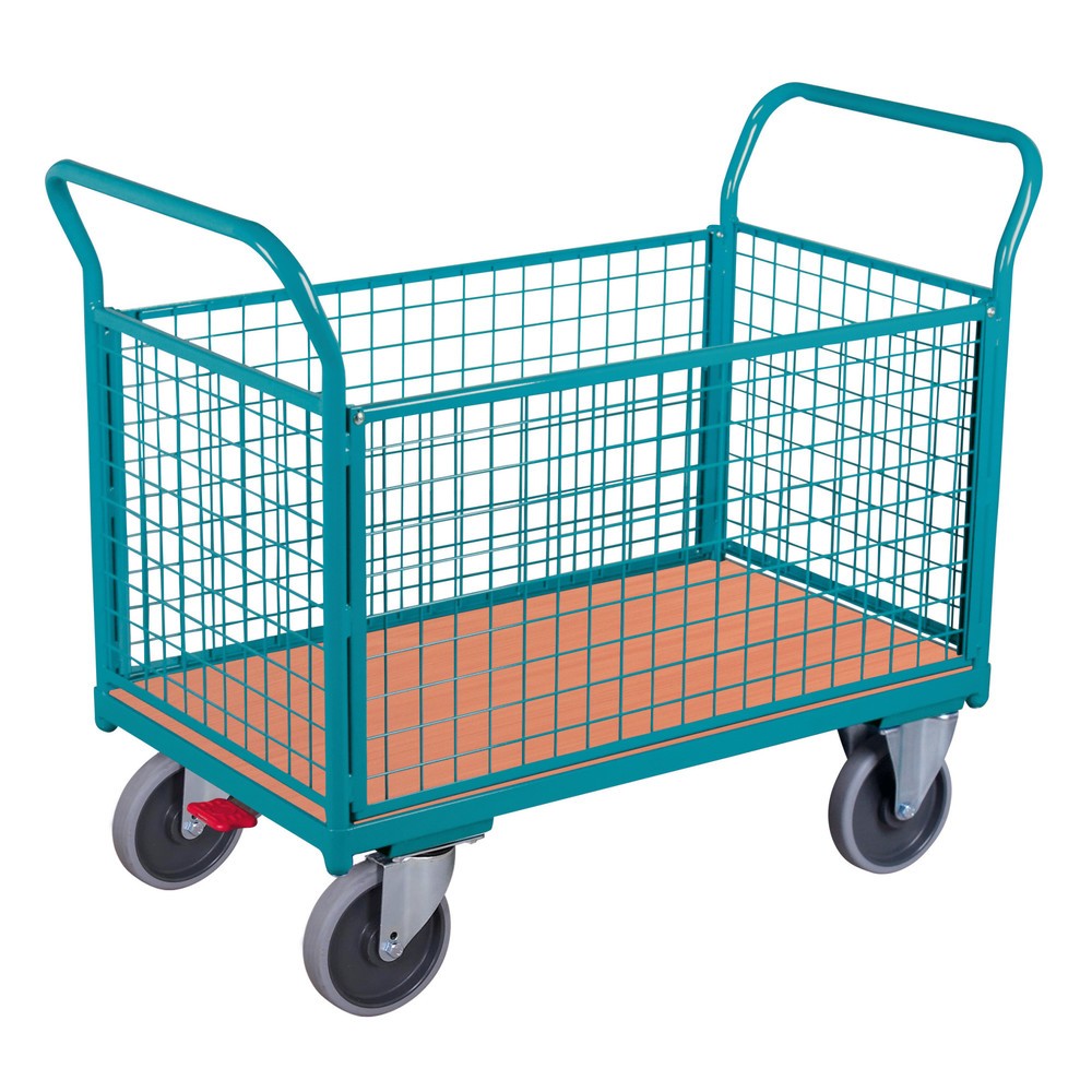 Imagen del producto: carro|plataforma de plataforma Ameise®, 4 caras con paredes de celosía, área de carga An x F 752 x 1.200 mm