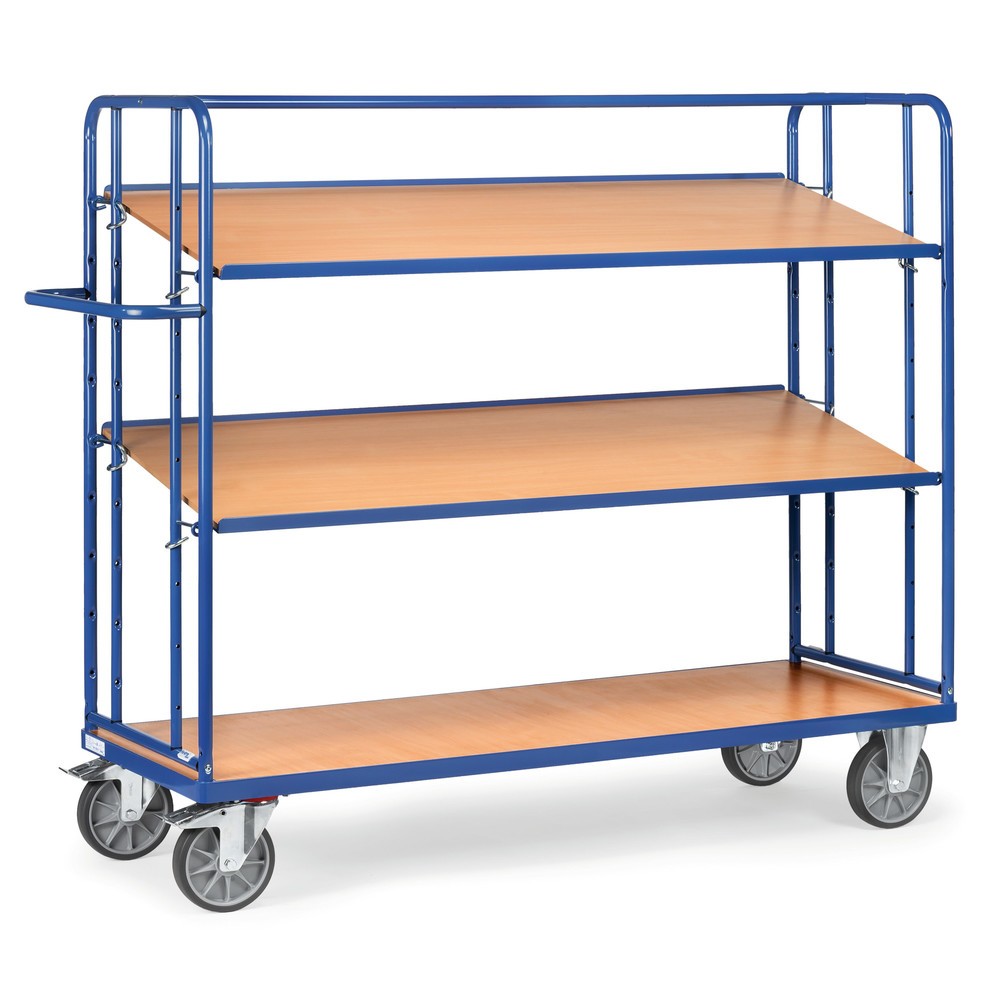 Imagen del producto: carro|plataforma de suelo Eurobox fetra®, capacidad de carga 500 kg, 3 niveles de 1.250 x 610 mm