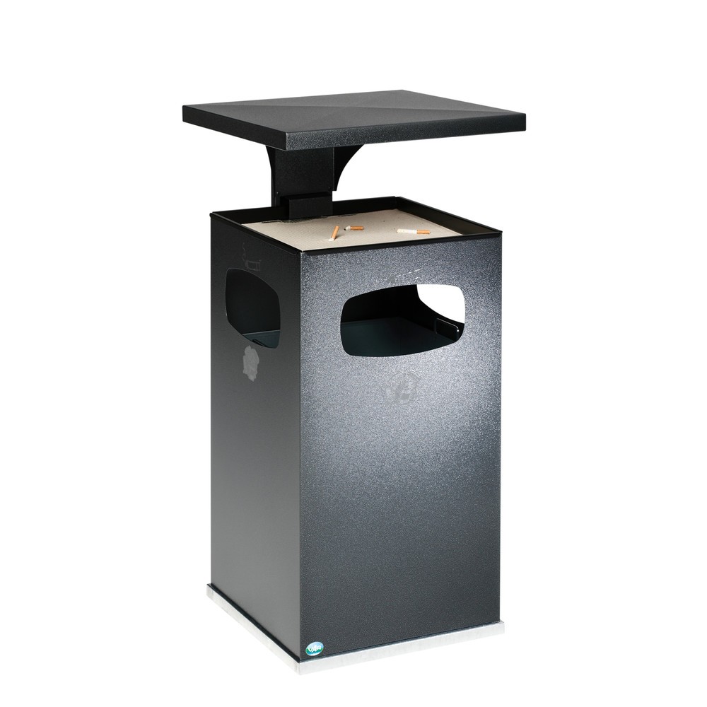 Número de imagen del producto 4: Cenicero VAR® para montar en el suelo, modelo combinado, 38 litros, antracita
