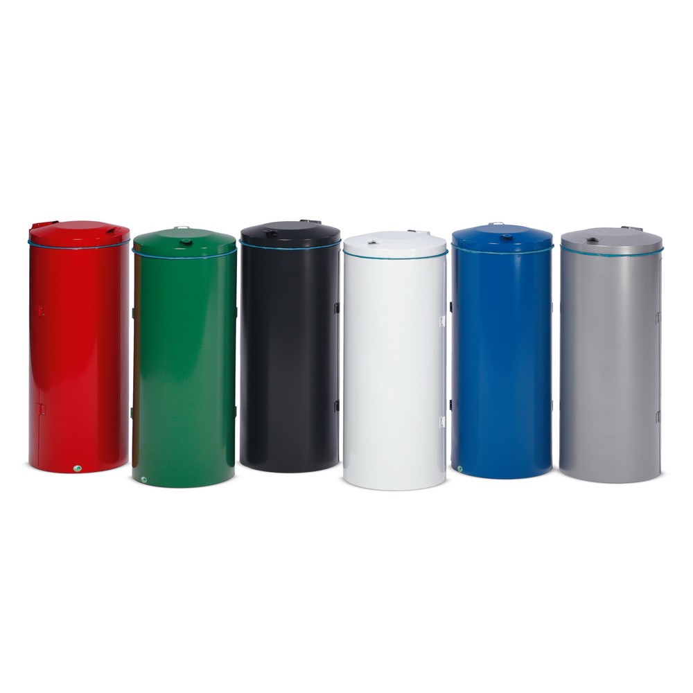 Número de imagen del producto 1: Contenedor de reciclaje VAR®, 120 litros, puerta de doble hoja, azul genciana