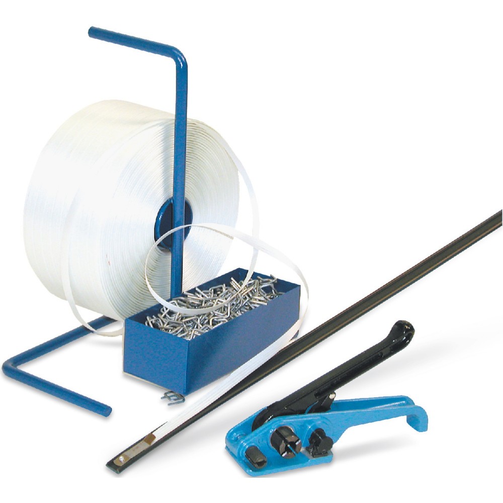 Imagen del producto: Kit de flejado Universal para flejes de PET, para anchura de 19 mm