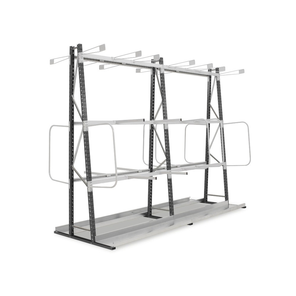 Número de imagen del producto 5: ManOrga Estantería vertical, bilateral, módulo inicial, ALxANxFO 2.500 x 1.800 x 680 mm