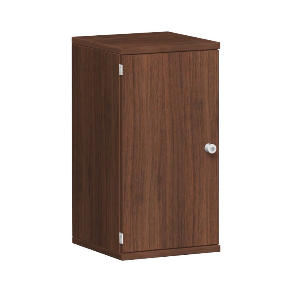 Imagen del producto: Mueble de oficina profesional, 2 OH, ancho 400 mm, puerta izquierda, nogal