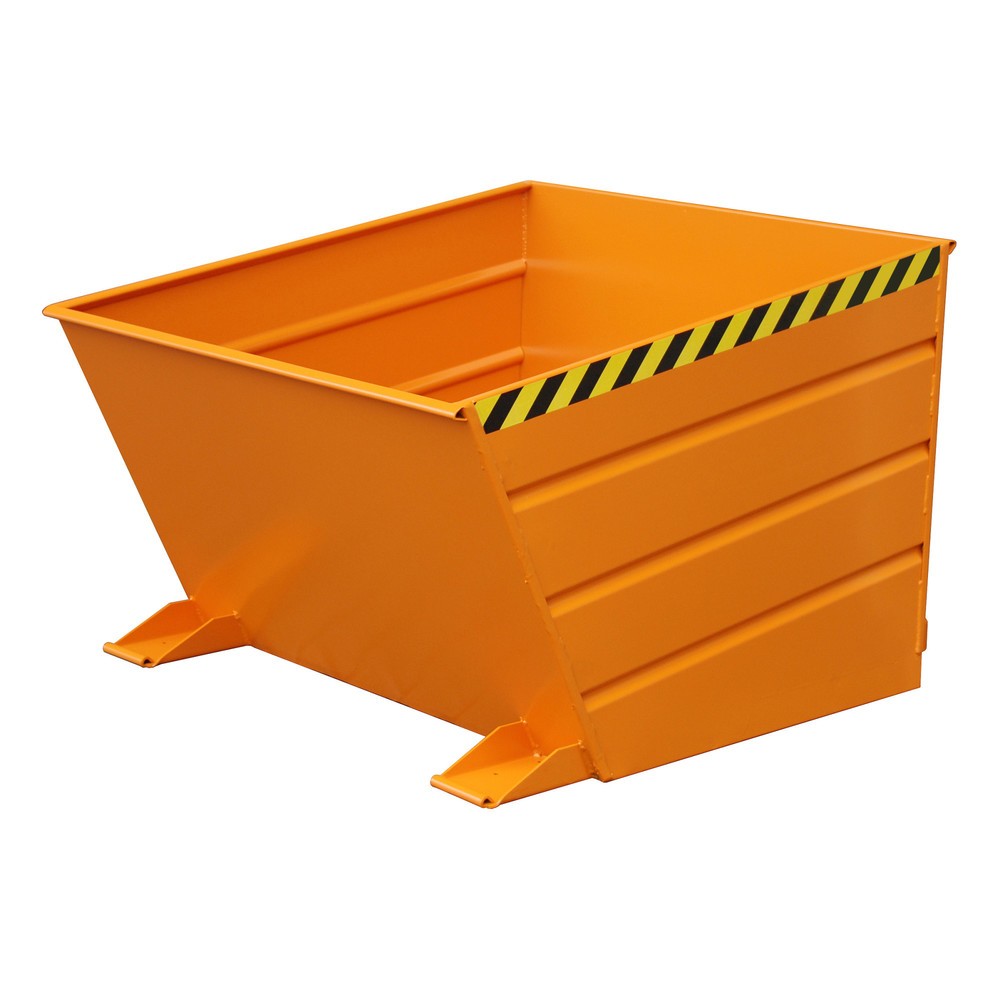 Imagen del producto: Bauer® Volquete compacto, pintado, volumen 1 m³, RAL 2000 amarillo naranja