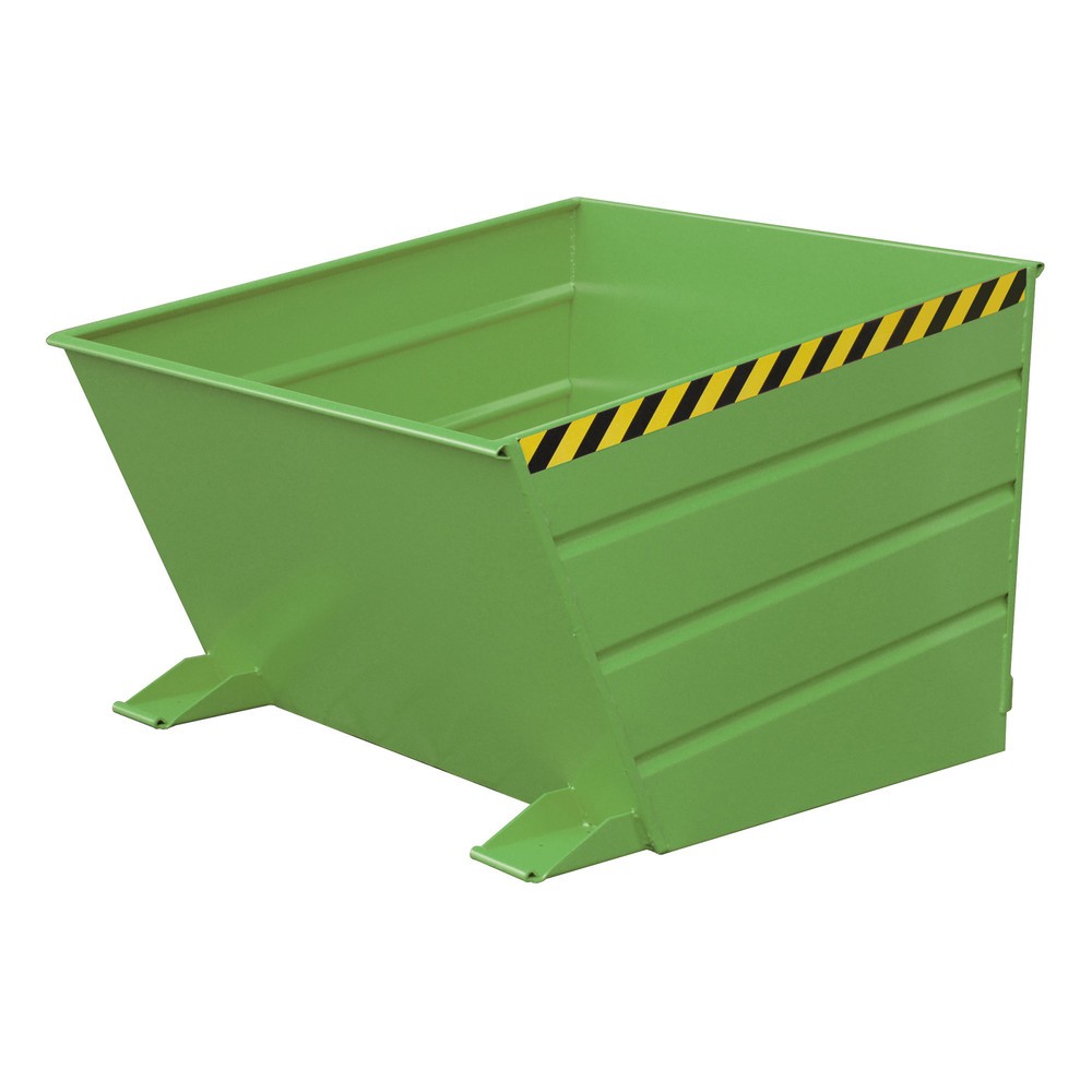 Imagen del producto: Bauer® Volquete compacto, pintado, volumen 1 m³, RAL 6011 verde reseda