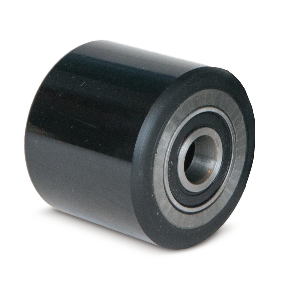 Imagen del producto: Rodillos de horquillas para transpaleta manual Ameise® tipo ACY20, BASIC tipo DF20, simple, PU, Ø x ancho de 74 x 93 mm, negro