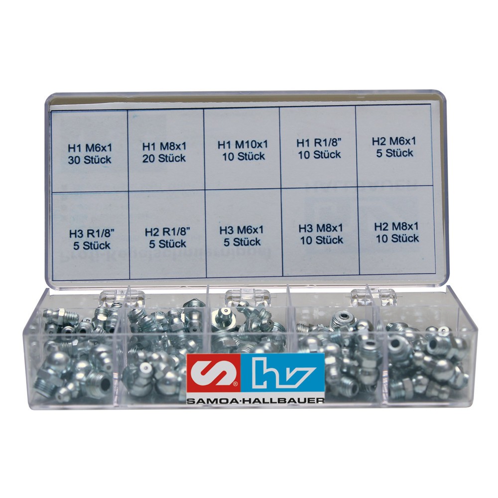 Imagen del producto: SAMOA-HALLBAUER - Surtido de pezones de grasa SSK, 110 piezas