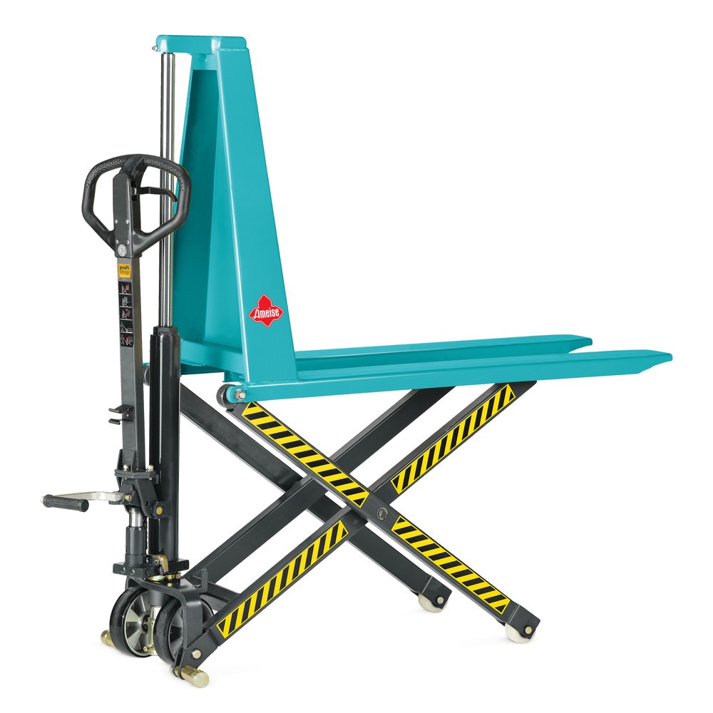 Transpaleta de tijera Ameise® PTM 1.0 con elevación rápida