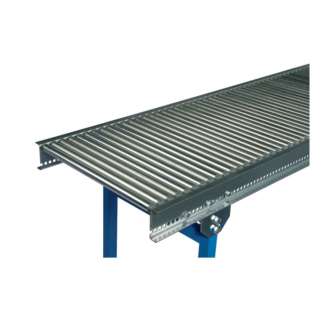 Imagen del producto: Transportador de rodillos pequeños, rodillos tubulares de acero, eje de resorte, Ø 20 mm, L x An 1.000 x 300 mm