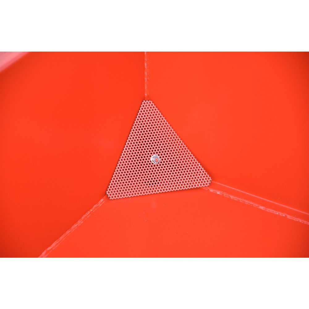 Imagen del producto: Bauer® contenedor mini chip, altura de construcción extremadamente baja, pintado, volumen 0,27 m³, RAL 3000 rojo fuego